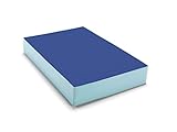 traturio Hüpfmatratze in tollen Farben für alle kleinen Hüpfer 107x70x17 cm (blau/eisblau,...