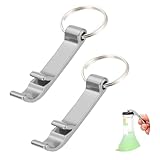 CYXZMYA 2 StüCk Aluminium FlaschenöFfner SchlüSselanhäNger, BieröFfner AnhäNger SchlüSsel,...