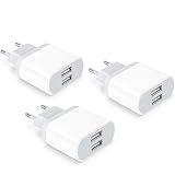 USB Ladegerät, 3-Pack 2.1A/5V Adapter für iPhone 11 XS XR X 8 7 6 6S Plus 14 13 12 Samsung,Stecker...