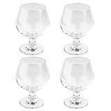 Ideen mit Herz 4 kleine Cognac-Gläser | Cognacschwenker-Set | 200 ml je Glas | 11,8cm hoch | Glas:...