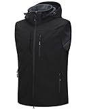 33,000ft Weste Herren Outdoor Wasserdichte Softshell Ärmellose Jacke Bodywarmer Fleece Weste mit...