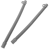 jojofuny 2 Stück Flexibler Badewannenablaufschlauch 33cm lang Abflussrohr aus Langlebigem Material...