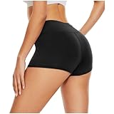 DDOBB Radlerhose Damen Kurz Shorts Unter Kleid High Waist Sportshorts Bauchweg Unterhosen Hotpants...