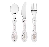 LÄSSIG Kinderbesteck Set 3-teilig Löffel Gabel Messer Edelstahl Kunststoffgriff/Cutlery 3 pcs Tiny...
