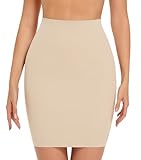 ONEW Bauchweg Shapewear Unterrock Damen Nahtlose Hoch Taillen Halbrock Taillentrainer Miederrock...