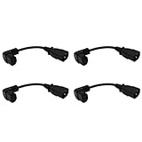 Breeshy 4 Stücke 18Cm Iec 320 90 Grad C13 3 Pin Buchse zu C14 3 Pin PDU Strom Versorgung...