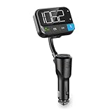 Kfz Audio FM Transmitter - Schwanenhals - freisprechend - 2' - Scharz-weiß Monitor - Bluetooth - PD...