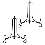 JJiaoLinin Eisen Tellerständer,2 Pack Tellerständer Metall Schwarze Teller Ständer aus Metall 6...