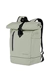 travelite Rolltop Rucksack aus wasserabweisendem Material, Fahrradrucksack, Schulrucksack mit...