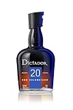 DICTADOR D20 700 ml Spirituosen aus Kolumbien 40% Vol Geschenkidee Aromatischer Carribean Rum 7-20...