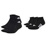 adidas, Cushioned Sportswear Ankle Socks 6 Pairs, Socken, Schwarz-Weiss, M, Unisex-Adult & IC9518...