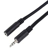 PremiumCord Verlängerung Klinkenkabel 3,5mm, Länge 5m, Klinke 3,5mm, Stecker auf Buchse, Aux...