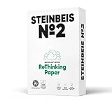 Steinbeis No. 2 Druckerpapier – DIN A4 Recycling-Papier 80 g/m², Weiß & Chlorfrei, 2500 (5 x...