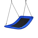 DREAMADE Nestschaukel eckig 150x80cm, Kinderschaukel bis 150KG belastbar, Baumschaukel mit 100-180cm...