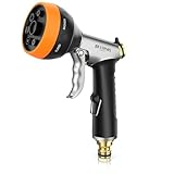 Brandson - Gartenbrause Metall − Handbrause Garten - 7 Sprühbilder - robuster Messingkopf -...