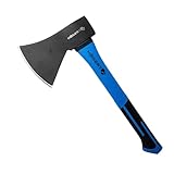 HÖGERT TECHNIK Äxte 600g mit Glasfaserstiel - Universalaxt zum Spalten und Hacken, ergonomischer...