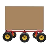 HUOMMGS Transportroller Rollbrett Schwerlast Möbelhund 112 x 46 x 66cm Rollbretter Transport Bis...