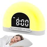 HOVCEH 2-in-1-Tageslichtlampe, Lichtwecker, Tageslichtwecker, Smart Sleep Wake-up-Light,...