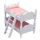 ifundom Puppen Etagenbett Puppenhaus Mini Etagenbett Requisite Puppenhausmöbel Mini Etagenbett...