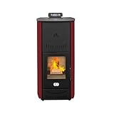 STUFE A PELLET ITALIA - New York 22 Kw, Pelletofen, Heizung bis zu 140 m², 5 Leistungsstufen,...