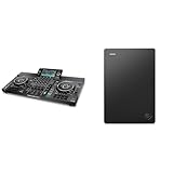 Denon DJ SC LIVE 4 - Standalone DJ-Controller, 4-Kanal Mixer & Seagate Portable Drive 1TB tragbare...