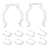 LIFKOME 10 Stück Teiliges LED röhrenbefestigungsclip Transparenter Milchig weißer...