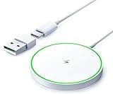 Induktive Ladestation Kompatibel mit Magsafe Ladegerät, 15W Magnetische Wireless Charger Pad...