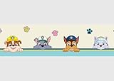 AG Design Selbstklebende Bordüre Paw Patrol Sei Glücklich, AWBD 8008 | Wasserfest Kinderzimmer...