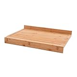 Arbeitsfläche Schneidebrett aus Bambus Holz, Küche zubehör zum Brot, Fleisch, Obst und Gemüse...