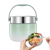 Jvjggag Thermobehälter Für Essen | 1200ml Essenstransportbehälter Für Unterwegs - Lecksicherer...