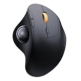 ProtoArc EM04 Kabellose Trackball Maus Bluetooth, 2.4GHz wiederaufladbare ergonomische Maus, 5 DPI...