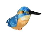 Wild Republic RSPB Eisvogel, Authentischer Tierlaut, Stofftier, 18 cm, Geschenk für Kinder,...