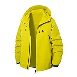 Generisch Herren Regenjacke Wasserdichter Mit Kapuze Jacke Leichte Fahrrad Allwetterjacke Langarm...