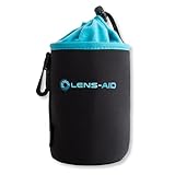 LENS-AID Neopren Objektivbeutel mit Fleece-Fütterung als Set oder einzeln Objektivtasche BZW....