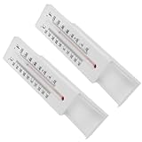 MOBUTOFU Schlüsselversteck Thermometer 2 Stück aus Kunststoff Kompakte Wandthermometer mit...