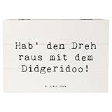 Mr. & Mrs. Panda 22 x 15 cm Holzkiste Spruch Didgeridoo Dreh - Geschenk, Blasinstrument,...
