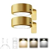 Picture Lights for Wall with 3 Color Temps,Bild Licht mit Fernbedienung,Kabellos...