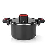 GOURMETmaxx Aluguss-Energiespartopf 5,8 L | ø 24 cm | Antihaftbeschichtung | Schnelle, einfache,...