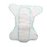 TOBBOMEY Bambus baumwoll Babywindel Wiederverwendbar Atmungsaktiv Weich Neugeborene Stoffwindel...