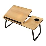 Tragbarer Stehschreibtisch, Betttisch | Faltbarer Laptop-Schreibtisch mit Getränkehalter -...