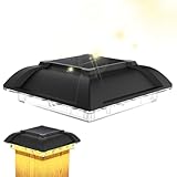 Doiyislem Outdoor Solar Lights - Quadratische Solar Zaunleuchten - 800mAh Batterie Terrasse Licht...