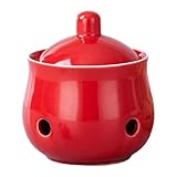 Gralara Knoblauchtopf Knoblauchdose Ingwertopf Aufbewahrungstopf Atmungsaktiv mit Deckel,Knoblauch...