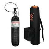 TUXING 3L 4500psi Carbon Fiber Air Tank (Leere Flasche) Paintball-Füllstation mit Zwei Manometern...