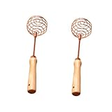 Homoyoyo Edelstahl Schneebesen Mit Holzgriff – 30 Cm Spiralbesen Für Saucen - Teig Und Eier –...