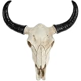 MAGICLULU Kuhschädel-Wandbehang Kuhschädel-Wanddekoration Weihnachtskunst Kunsthandwerk Ornamente...