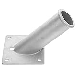 Anneome Aluminium Fahnenmasthalterung 125 Zoll Außenfahnenhalter Wetterbeständig Grauer Fahnenmast...