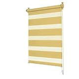 XINAR Doppelrollo Klemmfix 95x280cm Kein Bohren, einfach zu montieren Sichtschutz mit Fensterclips,...