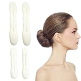 UEIOAVL Knotenringe für Haarstyling, 4er-Pack Dutt-Maker Haarknotenformer Schwamm-Clip Frisur...