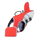 Hunde-Schwimmweste, Sicherheitsweste mit Griff, verstellbarer Riemen, Kleidung für mittelgroße und...