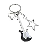 Nishiyuenyi Musik Gitarren Schlüsselanhänger, Musikinstrument Ornament, Geschenk, Taschenanhänger